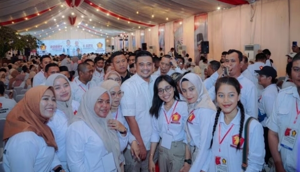 Gerindra Medan Gelar Deklarasi,  Menangkan Bobby-Surya di Pilgub Sumut 2024