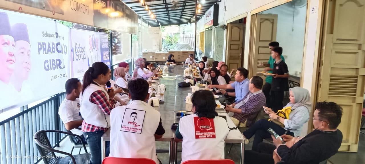 Harmoni Politik: DPC ProJo Muda Kota Sibolga Silahturahmi dengan Para Ketua Partai Pengusung Bobby Nasution