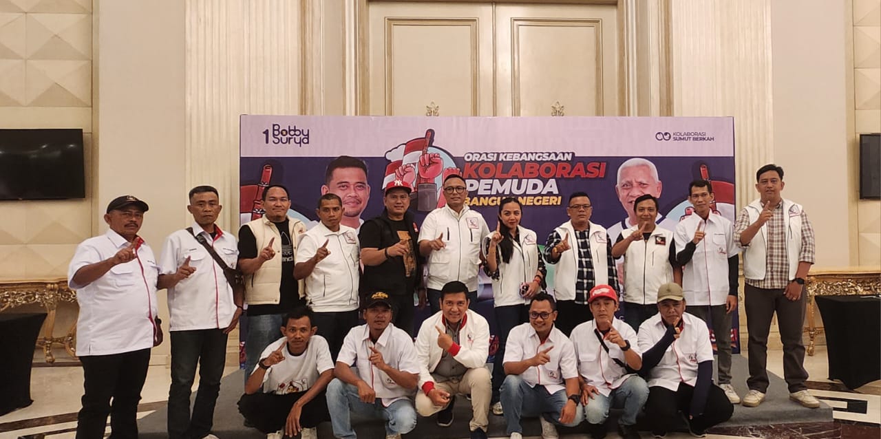 Projo Muda Sumut, Hadiri Orasi Kebangsaan Kolaborasi Pemuda Bangun Negeri Bersama Cawagub  Nomor Urut 1 Bobby – Surya