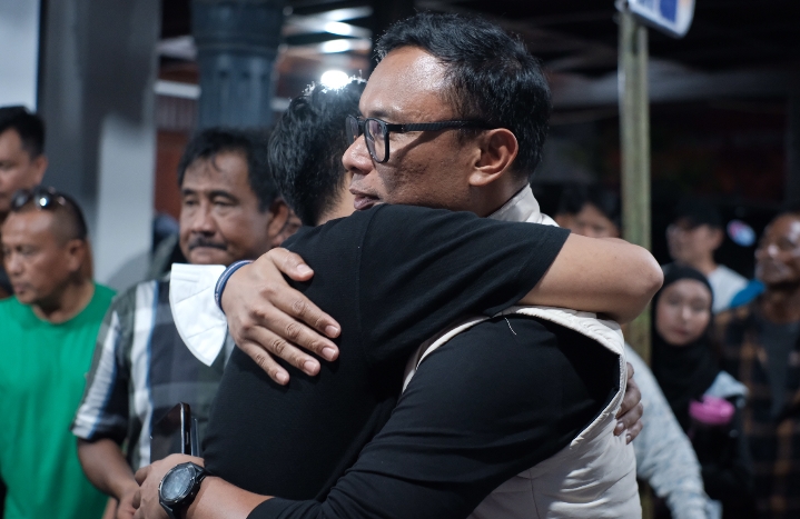 foto: Ketau DPD Projo Muda Sumut Irwansyah Hasibuan, dengan Calon wakil wali kota Binjai, Ahsanul Jihadi, Minggu (1/12/2024