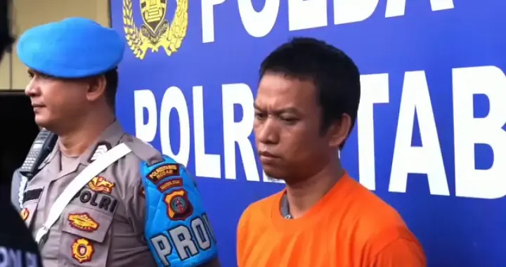 Pelaku pembantaian tiga balita di Jalan Mesjid Gang Dahlia 7, Desa Bandar Khalipah, Kecamatan Percut Seituan, Deliserdang, (Foto/Istimewa/youbenews.com). Senin (9/12/2024).