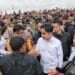 Wakil Presiden Indonesia Gibran Rakabuming Raka, meninjau Kolam Retensi Martubung di Griya Martubung, Kelurahan Besar, Kecamatan Medan Labuhan, (Foto/youbenews.com). Selasa (24/12/2024)