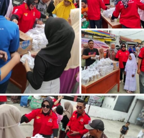 DPW PWDPI Sumut Berbagi Kebahagian Dengan Membagikan Takjil