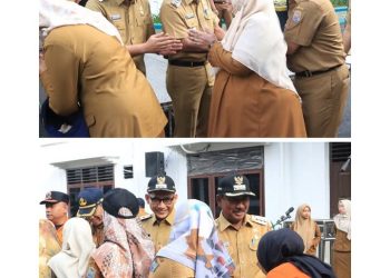 Pemko Binjai Gelar Apel Gabungan Sekaligus Halalbihalal Usai Cuti Bersama