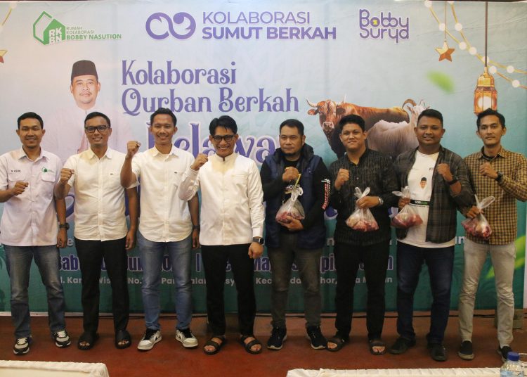 Projo Muda Sumut dan RKBN Salurkan 1.000 Paket Daging Kurban, Perkuat Semangat Gotong Royong di Hari Raya Iduladha