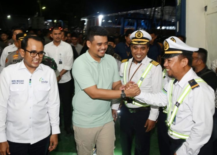 Bobby Nasution Minta Kutipan Ilegal di Pelabuhan Gunungsitoli Diberantas, di Pelepasan Perdana KMP Jatra II Lintasan Gunungsitoli – Sibolga