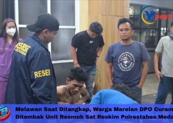 Melawan Saat Ditangkap, Warga Marelan DPO Curanmor Ditembak Unit Resmob Sat Reskim Polrestabes Medan