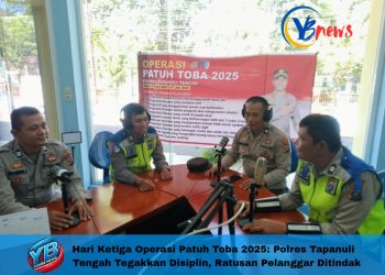 Hari Ketiga Operasi Patuh Toba 2025: Polres Tapanuli Tengah Tegakkan Disiplin, Ratusan Pelanggar Ditindak
