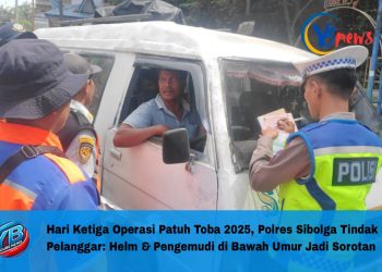 Hari Ketiga Operasi Patuh Toba 2025, Polres Sibolga Tindak 52 Pelanggar: Helm & Pengemudi di Bawah Umur Jadi Sorotan