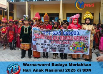 Warna-warni Budaya Meriahkan Hari Anak Nasional 2025 di SDN 068003 Kayu Manis Medan
