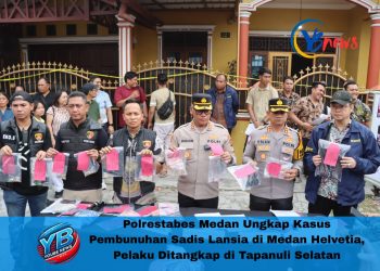 Polrestabes Medan Ungkap Kasus Pembunuhan Sadis Lansia di Medan Helvetia, Pelaku Ditangkap di Tapanuli Selatan