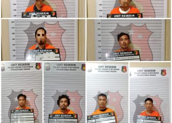 Polsek Medan Tuntungan Ringkus 8 Pelaku Pencurian dan Penadah