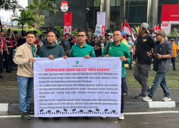 Gelar Unjuk Rasa di KPK, PC HIMMAH Medan Desak Usut Tuntas TPPU Bank Mandiri KC Imam Bonjol Senilai Rp82 M