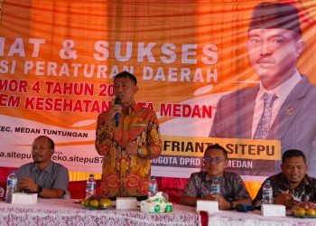 Eko Afrianta Sitepu Tegaskan Soal Hak Kesehatan Warga Medan Pada Sosialisasi Perda Sistem Kesehatan