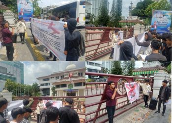 IM-MUDA Sumut Gelar Aksi di Depan Kantor Wali Kota Medan, Desak Pencopotan Lurah Terjun dan Usut Mafia Tanah