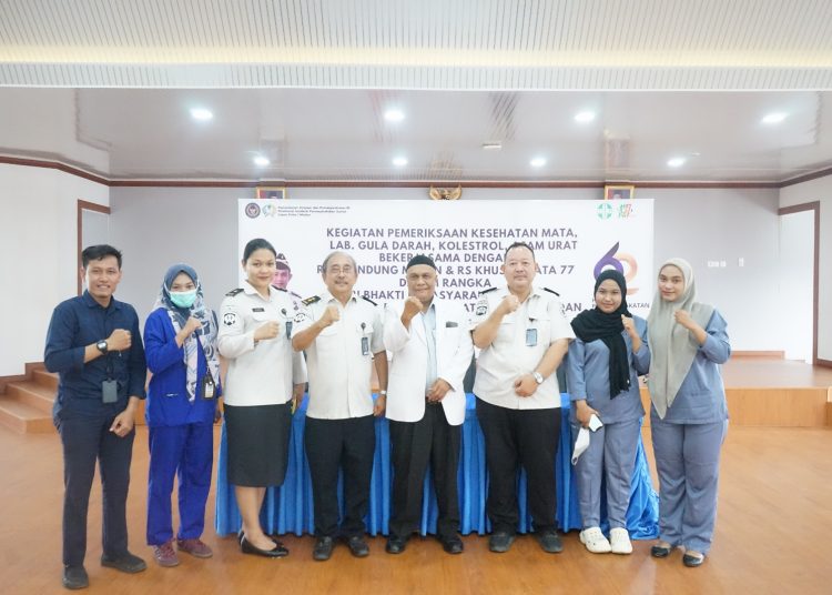 Pemeriksaan Kesehatan Terpadu HBP ke-62, 184 Petugas dan Ibu Dharma Wanita Ikuti Layanan di Lapas Kelas I Medan