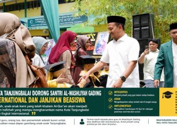 Wali Kota Tanjungbalai Dorong Santri Al-Washliyah Gading Go International dan Janjikan Beasiswa