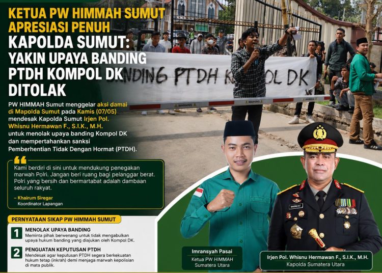 HIMMAH Dukung Polri Tolak Banding Kompol DK