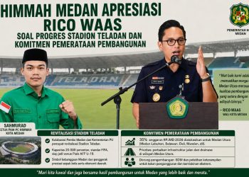 HIMMAH Medan Apresiasi Rico Waas Soal Progres Stadion Teladan dan Komitmen Pemerataan Pembangunan