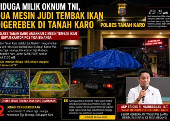 Polres Tanah Karo Amankan Dua Mesin Tembak Ikan di Tiga Binanga, Diduga Milik Oknum TNI