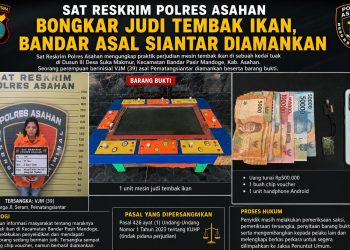 Sat Reskrim Polres Asahan Bongkar Judi Tembak Ikan, Bandar Asal Siantar Diamankan