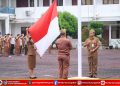 Upacara Bendera Rutin Pemko Gunungsitoli Tekankan Disiplin ASN dan Optimalisasi Pengelolaan Bank Sampah