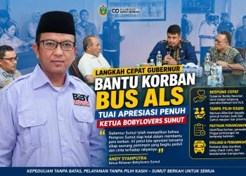 Langkah Cepat Gubernur Bantu Korban Bus ALS Tuai Apresiasi Penuh Ketua Bobylovers Sumut