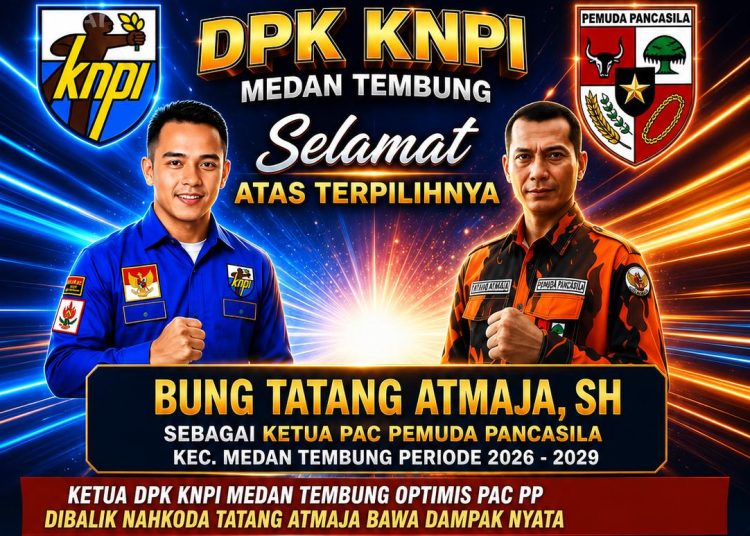 Ketua DPK KNPI Medan Tembung Optimis PAC PP Dibalik Nahkoda Tatang Atmaja Bawa Dampak Nyata