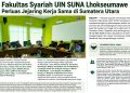 Fakultas Syariah UIN SUNA Lhokseumawe Perluas Jejaring Kerja Sama di Sumatera Utara