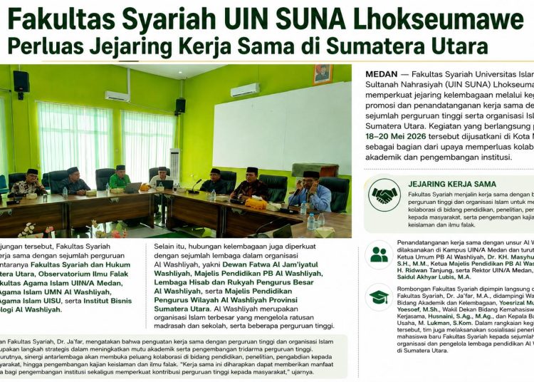 Fakultas Syariah UIN SUNA Lhokseumawe Perluas Jejaring Kerja Sama di Sumatera Utara