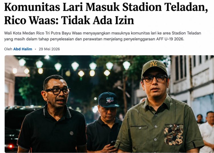Komunitas Lari Masuk Stadion Teladan, Rico Waas: Tidak Ada Izin