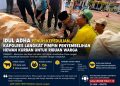 Idul Adha Penuh Kepedulian, Kapolres Langkat Pimpin Penyembelihan Hewan Kurban untuk Ribuan Warga