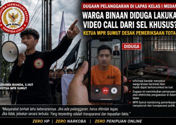 Muncul Dugaan Video Call Sel Khusus Berfasilitas, Ketua MPR Sumut Desak Pemeriksaan Total