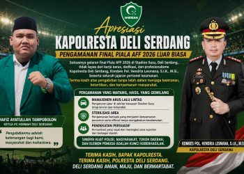 Apresiasi Kapolresta Deli Serdang, Hafiz Ayatullah Tampubolon: Pengamanan Final Piala AFF 2026 Luar Biasa