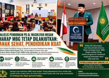 Majelis Pendidikan PD Al Washliyah Medan Harap MBG Tetap Dilanjutkan: Anak Sehat, Pendidikan Kuat
