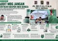Audit MBG Jangan Hentikan Harapan Anak Bangsa: MP PD Al Washliyah Medan Minta BGN Tata Program Lebih Baik dan Berkeadilan