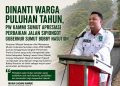 Dinanti Warga Puluhan Tahun, PW KAMMI Sumut Apresiasi Perbaikan Jalan Sipiongot Gubernur Sumut Bobby Nasution