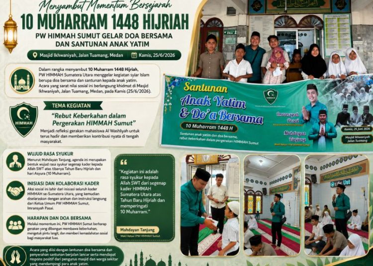 10 Muharram 1448 H, PW HIMMAH Sumut Gelar Syiar Islam, Waka I : Momentum Kasih Sayang untuk Yatim
