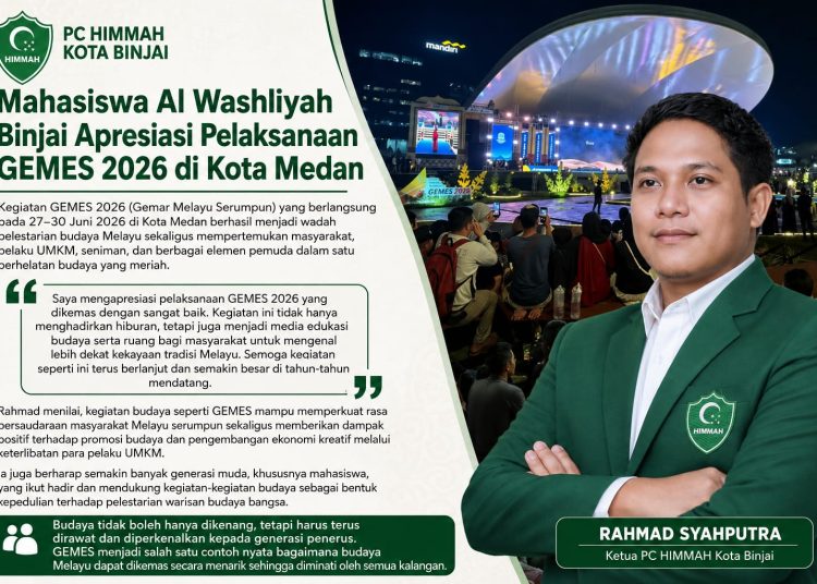 Mahasiswa Al Washliyah Binjai Apresiasi Pelaksanaan GEMES 2026 di Kota Medan