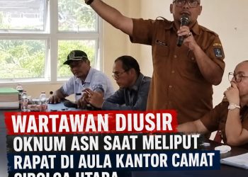 Wartawan Diusir Oknum ASN Saat Meliput Rapat di Aula Kantor Camat Sibolga Utara, Warga Ikut Keluar Ruangan