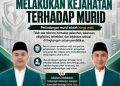 Majelis Pendidikan Al Washliyah Medan: Jangan Coba-Coba Melakukan Kejahatan Terhadap Murid