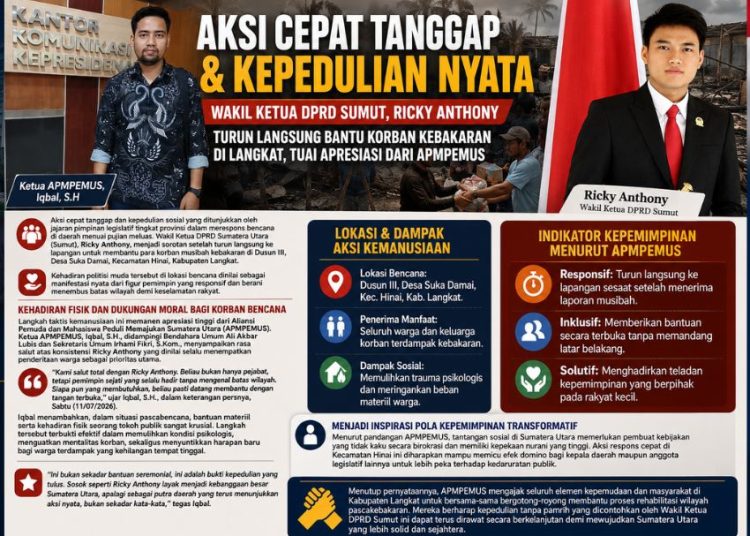 APMPEMUS: salut! Ricky Anthony Buktikan Pemimpin Sejati, Selalu Hadir untuk Rakyat Tanpa Batas