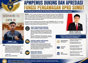 Soroti Dinamika Politik Sumut, APMPEMUS Dukung Langkah Pimpinan DPRD Ricky Anthony