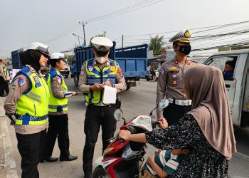 Satlantas Polresta Tangerang Gelar Giat “Si Caka” di Titik Rawan Kecelakaan Jalan Raya Serang