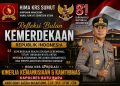 Refleksi Bulan Kemerdekaan, HIMA KRS Apresiasi Kinerja Kemanusiaan dan Kamtibmas Kapolres Batu Bara AKBP Dony Satria Wicaksono