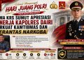 Hari Juang Polri, HIMA KRS Apresiasi Kinerja AKBP Otniel Siahaan Perkuat Kamtibmas dan Berantas Narkoba