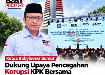 Ketua Bobylovers Sumut Dukung Upaya Pencegahan Korupsi KPK Bersama Gubernur dan 33 Kepala Daerah