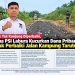 Rusak Tak Kunjung Diperbaiki, Ketua PSI Labura Kucurkan Dana Pribadi untuk Perbaiki Jalan Kampung Tarutung