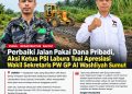 Perbaiki Jalan Pakai Dana Pribadi, Aksi Ketua PSI Labura Tuai Apresiasi Wakil Sekretaris PW GP Al Washliyah Sumut