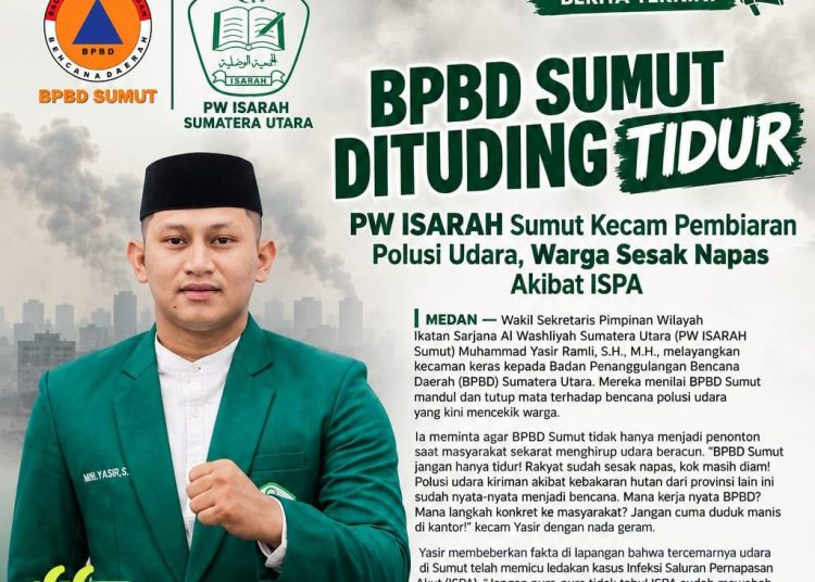 BPBD Sumut Dituding Tidur: PW ISARAH Sumut Kecam Pembiaran Polusi Udara, Warga Sesak Napas Akibat ISPA